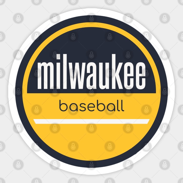 Milwaukee baseball Sticker by BVHstudio